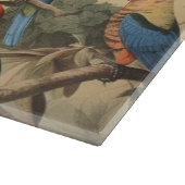 Vintage botanische Szenendarstellungen anpassbar Schneidebrett (Ecke)