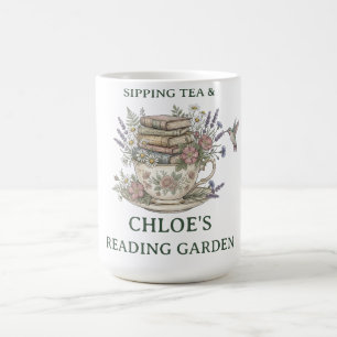 Vintage botanische Tasse mit individuellem Namen f