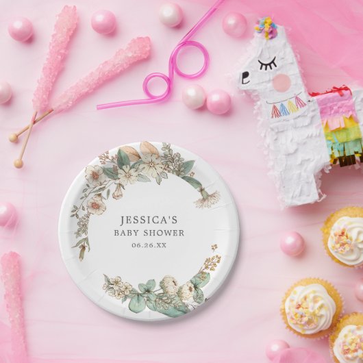 Vintage botanische Teller (Party)