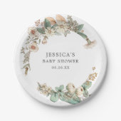 Vintage botanische Teller (Vorderseite)