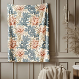 Vintage botanische Throw-Floral-Morris-Designs Fleecedecke