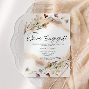 Vintage botanische Tiny Floral Engagement Party Einladung