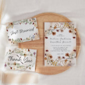 Vintage Botanische Tiny Floral Wedding Einladung