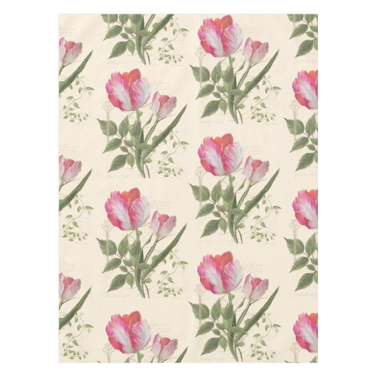 Vintage botanische tischdecke (Vorderseite)