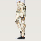 Vintage Botanische Vögel Leggings (Links)
