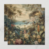 Vintage botanische Vogelarten Blume im Paradies (Vorne/Hinten)