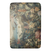 Vintage botanische Vogelarten Blume im Paradies Badematte (Vorderseite Vertikal)