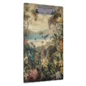 Vintage botanische Vogelarten Blume im Paradies Klemmbrett (Rechts)