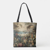 Vintage botanische Vogelarten Blume im Paradies Tasche (Rückseite)