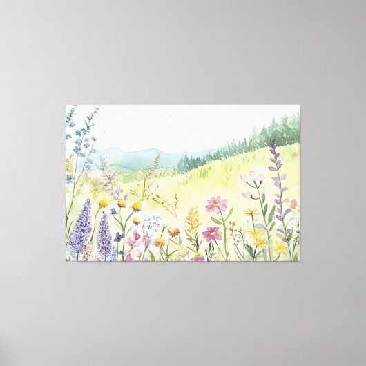 Vintage botanische Wanddekoration Leinwanddruck (Vorderseite)