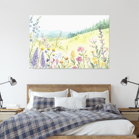 Vintage botanische Wanddekoration Leinwanddruck (Insitu (Schlafzimmer))