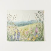 Vintage botanische Wanddekoration Wandteppich (Vorderseite (Horizontal))