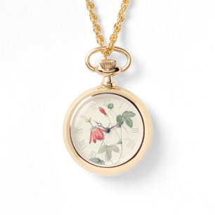 Vintage Botanische Wasserfarben Passiflora W Armbanduhr