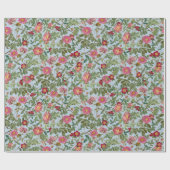 Vintage Botanische Wilde Rosen Geschenkpapier Soft (Flach)