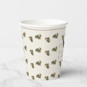 Vintage Botanische Woodland-Kinderdusche Pappbecher (Rechts)