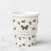 Vintage Botanische Woodland-Kinderdusche Pappbecher (Vorderseite)