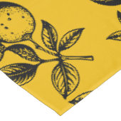 Vintage botanische Zitrusfrucht Tischdecke (Schrägansicht)