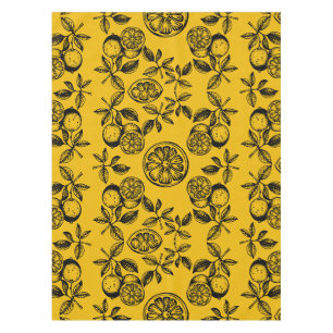 Vintage botanische Zitrusfrucht Tischdecke
