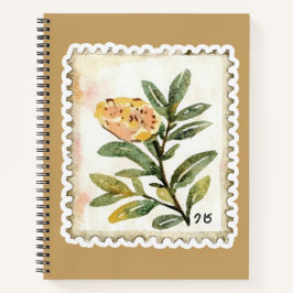 Vintage Botanischer Blätter | Cottagecore Natur Notizblock