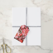Vintage botanischer blühender Blumengarten Geschenkanhänger (Mit Garn)