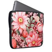 Vintage botanischer blühender Blumengarten Laptopschutzhülle (Vorne Rechts)