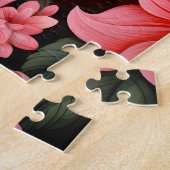 Vintage botanischer blühender Blumengarten Puzzle (Seite)