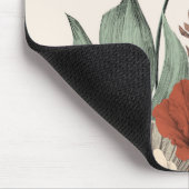 Vintage Botanischer Garten – Wildblumen & Protea I Mousepad (Ecke)