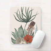 Vintage Botanischer Garten – Wildblumen & Protea I Mousepad (Mit Mouse)