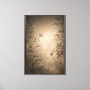 Vintage Botanischer Schatten Traum Leinwanddruck