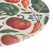 Vintage-Botanisches-Gemüsegarten-Muster Schneidebrett (Ecke)