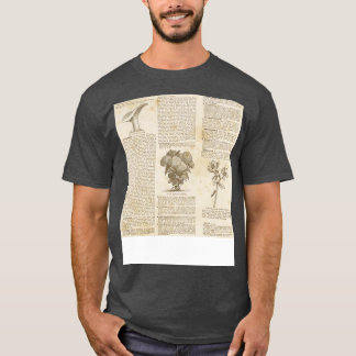Vintage botanistische Illustrationen Text Buch Got T-Shirt