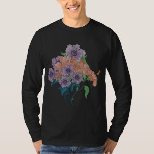 Vintage Botany Garden Blume Blüten Wildblume B T-Shirt