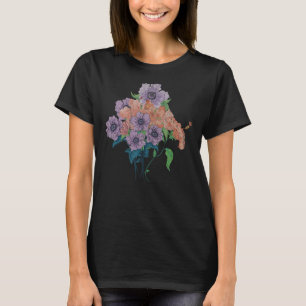 Vintage Botany Garden Blume Blüten Wildblume B T-Shirt
