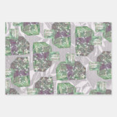 Vintage Bottles & Botanical Textures  Geschenkpapier Set (Vorderseite 2)