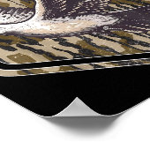 Vintage Bottomland Camo Dove Hunting Season Hunter Poster (Ecke)