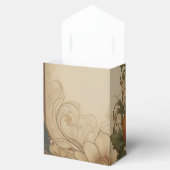 Vintage Bougainvillea Jugendstil-Hochzeit Geschenkschachtel (Geöffnet)