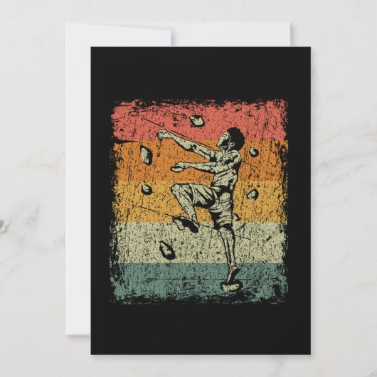 Vintage Bouldering Climber Equipment Einladung (Vorderseite)