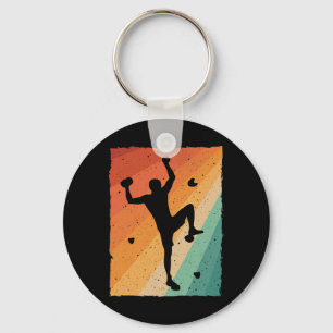 Vintage Bouldering-Design für Männer Frauen Kinder Schlüsselanhänger