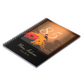 Vintage Bouquet 85th Birthday Party Guest Book Notizblock (Linke Seite)