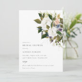 Vintage Bouquet Blumendusche Einladung (Stehend Vorderseite)