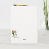 Vintage Bouquet Name Day Grußkarte Karte (Rückseite)