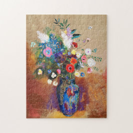 Vintage Bouquet of Flowers by Odilon Redon Puzzle