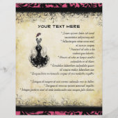 Vintage Boutique für Schwarz und Rosa Flyer (Hinten)