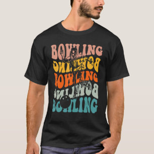 Vintage Bowling Bowling Spieler Männer Jungen Kind T-Shirt