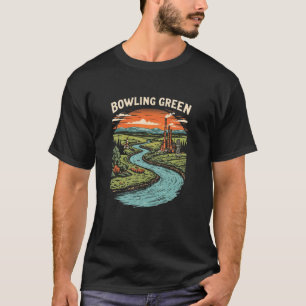 Vintage Bowling Green Kentucky Sonnenuntergang Nat T-Shirt