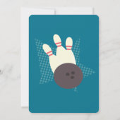 Vintage Bowling Party Geburtstagspartei Einladung (Rückseite)