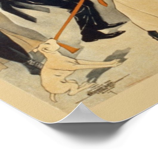 Vintage Bowling-Werbeplakat Poster (Ecke)