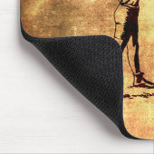 Vintage-Boxen Männer Mousepad (Ecke)