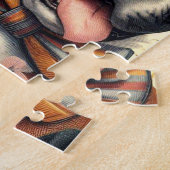 Vintage Boxer-Dog-Illustration Puzzle (Seite)