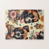 Vintage Boxer-Dog-Illustration Puzzle (Horizontal)